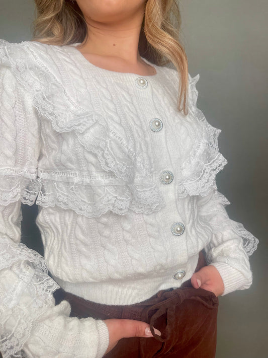 Cardigan sofì bianco