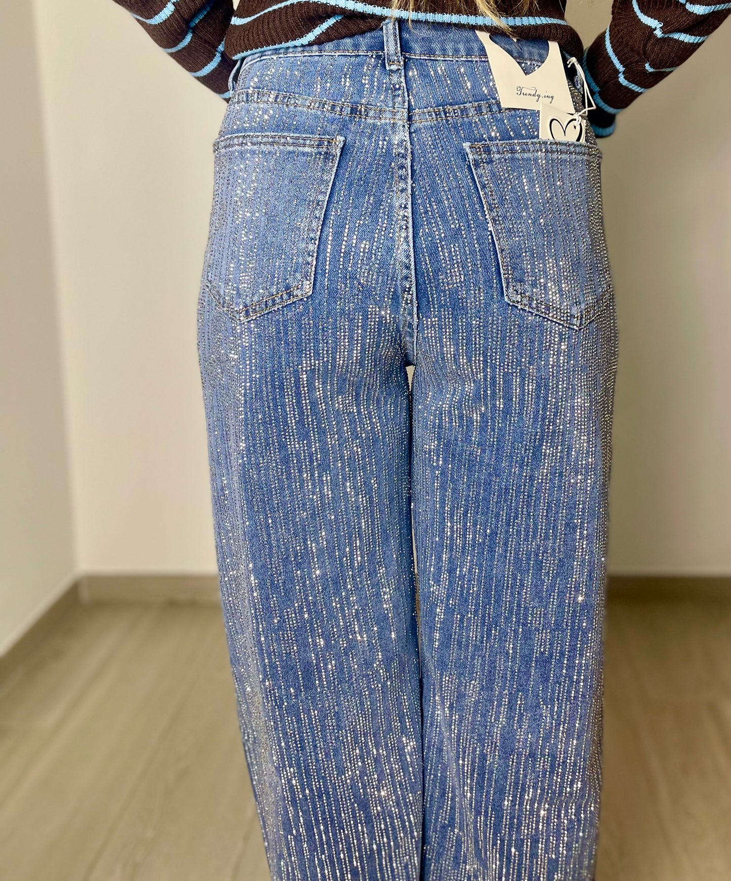 Jeans blue shine