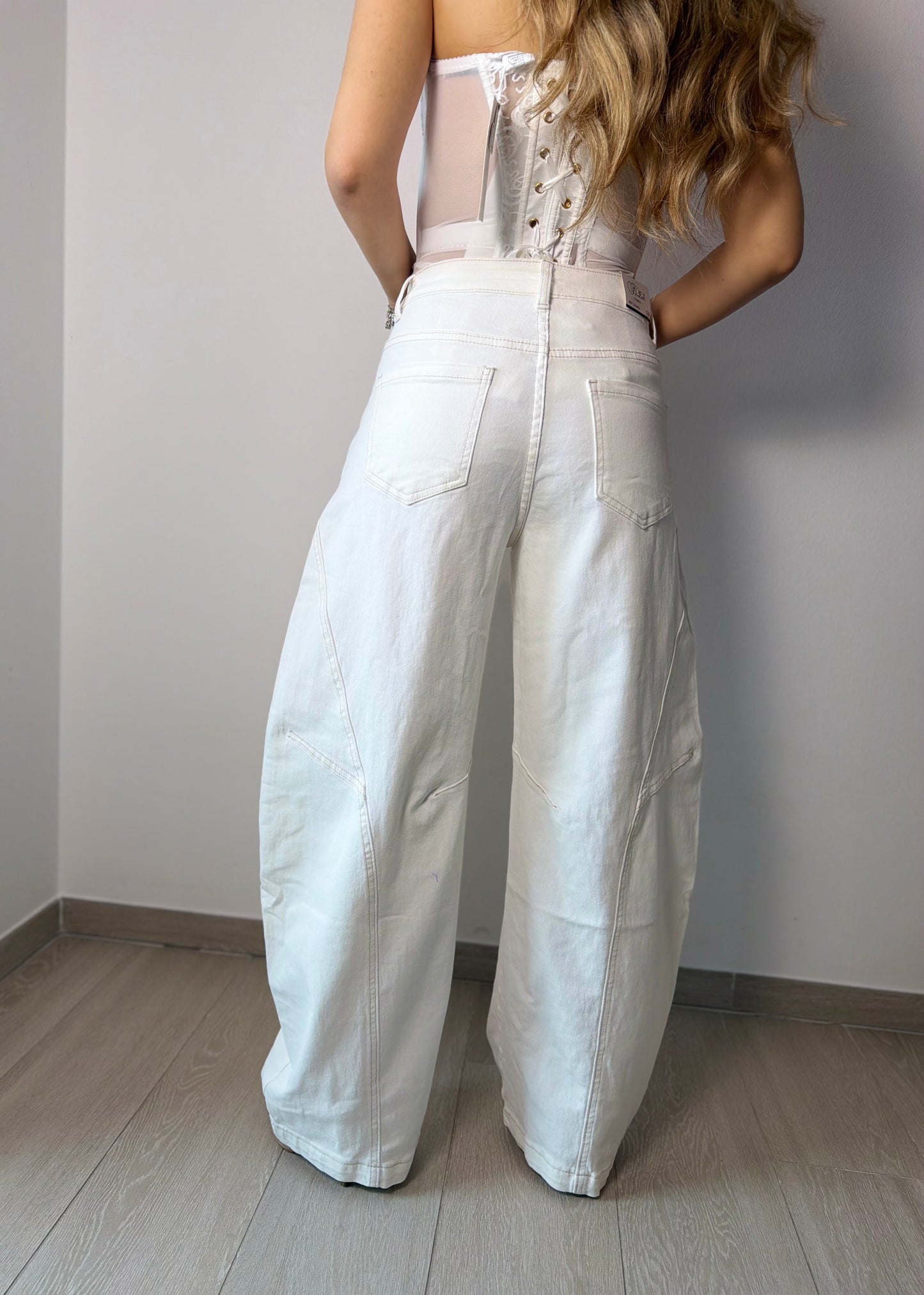 Jeans Bianco Ballon