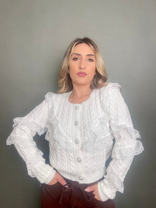 Cardigan sofì  bianco