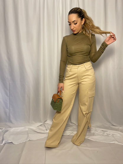 Pantalone Cargo sabbia