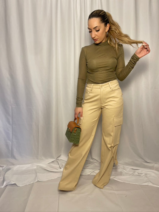 Pantalone Cargo sabbia
