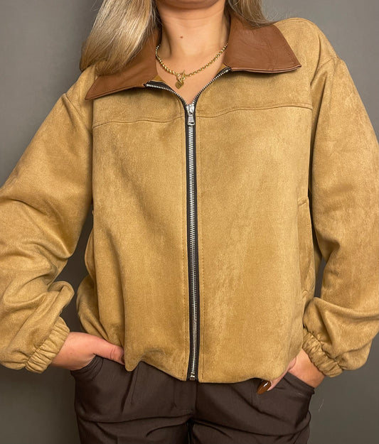 Bomber Velvet CAMEL