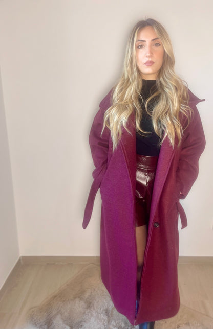 Cappotto "New York" bordeaux
