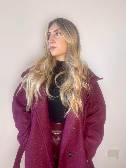 Cappotto "New York" bordeaux