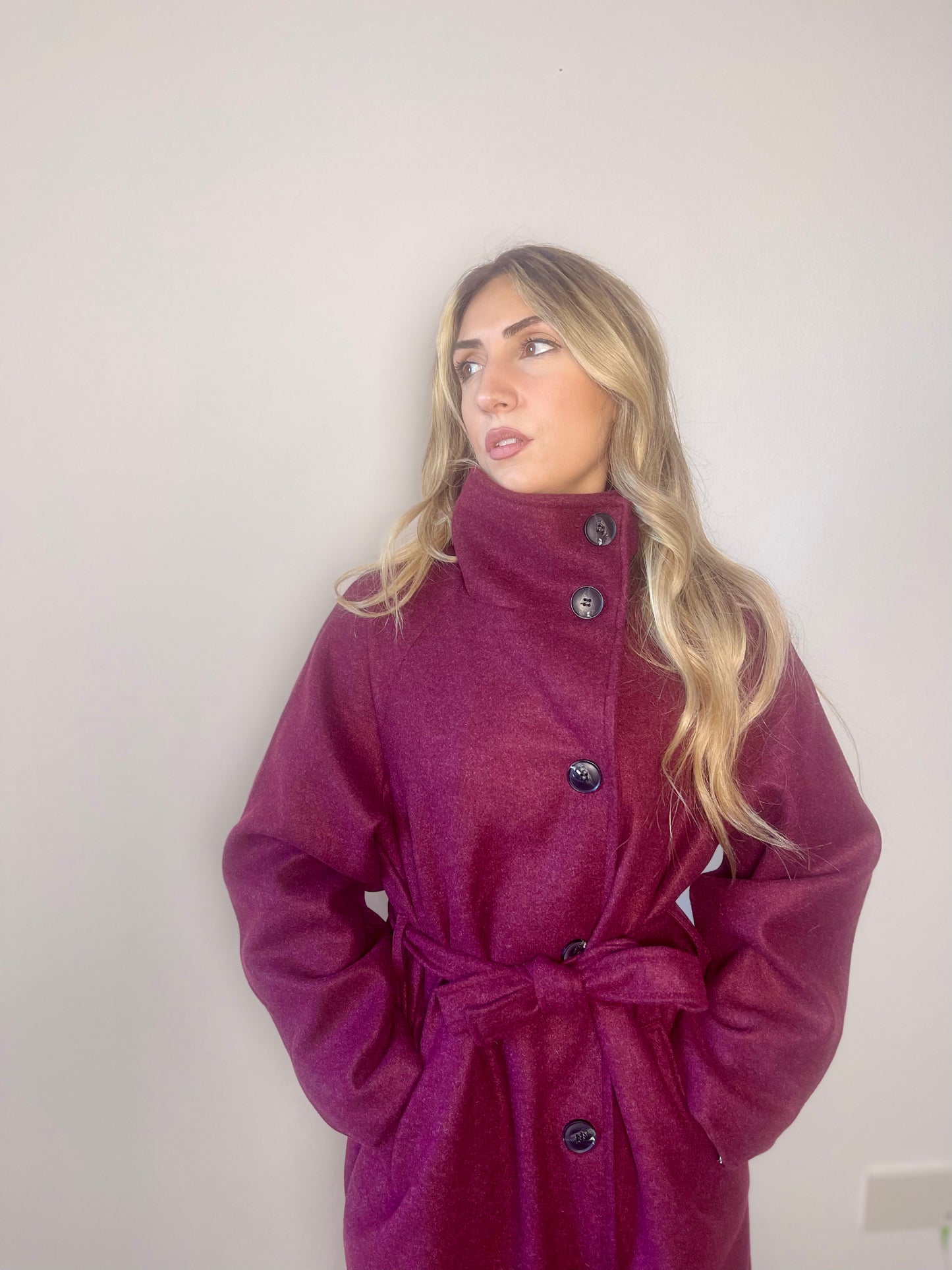 Cappotto "New York" bordeaux